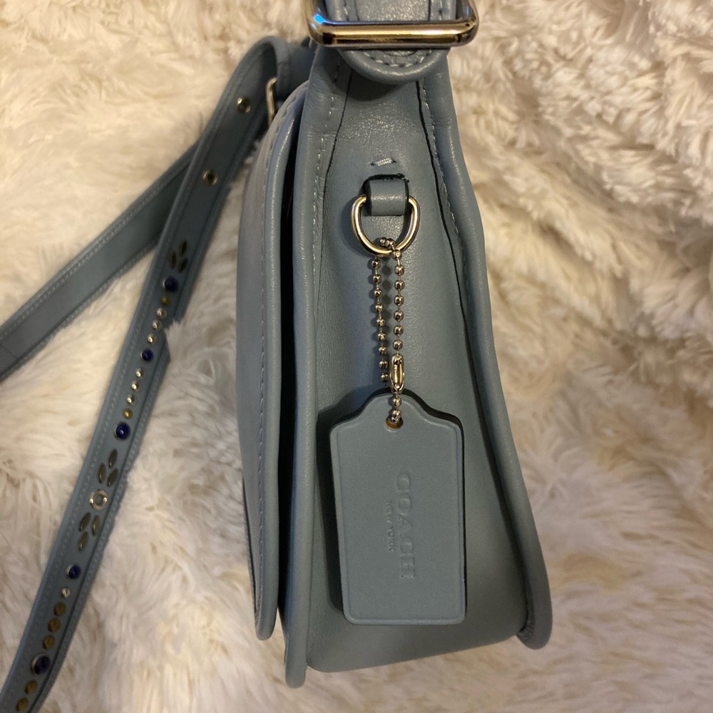 💎 COACH 💎 Patricia Saddle Bag with Studded Strap NWOT - Picture 6 of 15